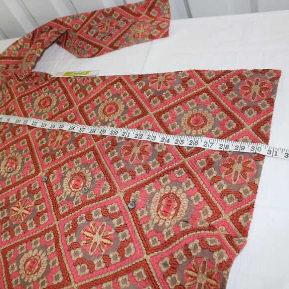 Sigrid Olsen Signature Womens Structured Button Down Overshirt Sz Med NWT Sheer - Picture 7 of 8